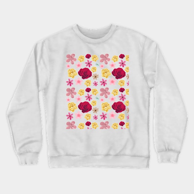 floral pattern Crewneck Sweatshirt by DewaJassin